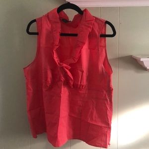 Pink sleeveless Ann Taylor blouse